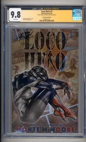 ロコヒーロー #1 CGC JSA 9.8 名誉バウンド モンテ・ムーア サイン入り年間カバー (2020)-