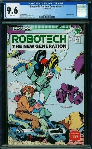 ロボテック:ニュージェネレーション #1 CGC 9.6 WP 1985 Comico(ラップアラウンドカバー)