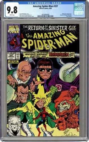 アメイジング・スパイダーマン #337 CGC 9.8 1990 4039484009