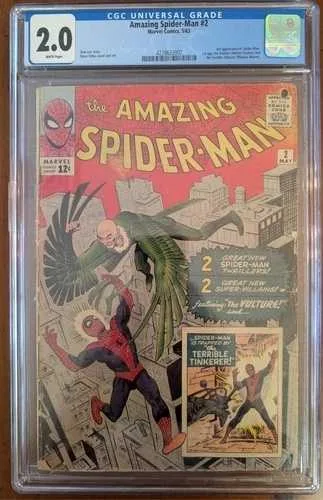 アメイジング・スパイダーマン #2 CGC 2.0 ヴァルチャー初登場