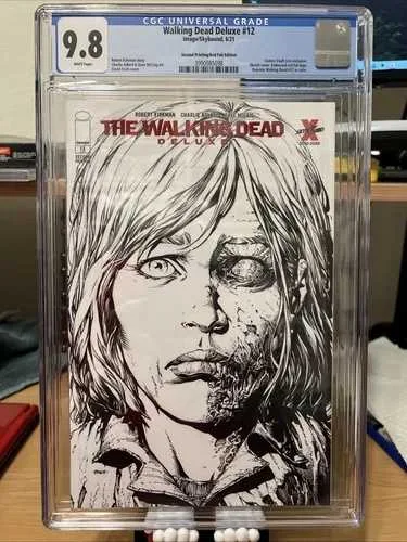 ウォーキング・デッド デラックス版 12 CGC 9.8 第二刷/レッドフォイルスケッチ コミック・ボールト・ライブ