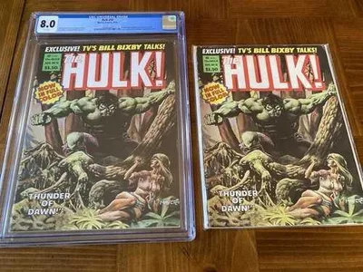 ハルク 10 CGC 8.0 ホワイトページ(象徴的なハルクマガジンサイズの表紙 - 1978年)+エクストラ