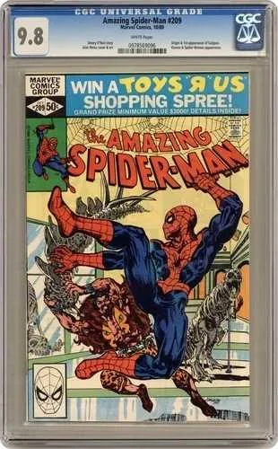 アメイジング・スパイダーマン #209 CGC 9.8 1980 0978569096