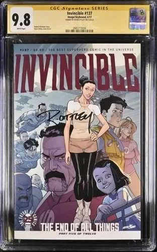 INVINCIBLE #137 CGC 9.8 全ての終わり パート5/12 ライアン・オットリー直筆サイン入り