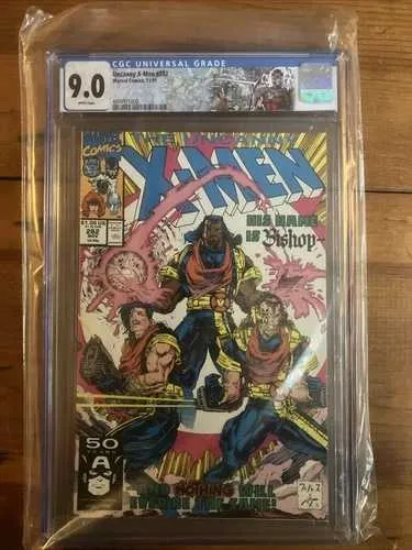 アンキャニーX-メン #282 CGC 9.0 - ビショップ初登場、マーベル、1991年、カスタムラベル