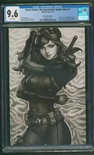 ピーターパーカー:スペクタキュラー スパイダーマン #1 CGC 9.6 by Artgerm バリアントカバー C KRS-