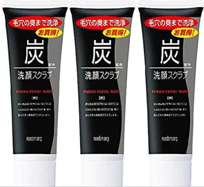 マンダム 炭洗顔スクラブ 100g (3)