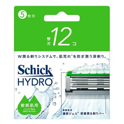Schick(シック) ハイドロ 敏感肌 替刃(12コ)男性用 髭剃り カミソリ