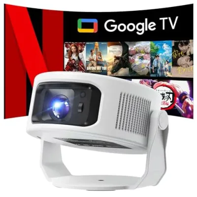 Philoent プロジェクター 家庭用 小型 【Google TV搭載&1080P 8K対応&HDR高ダイナミック画質&1400Ansi 】