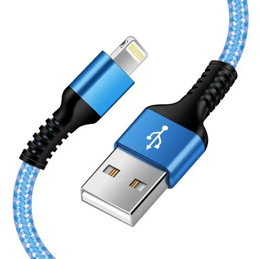 アイフォン充電ケーブル 1.8M ライトニングケーブル iPhone 高速充電ケーブル Haoano USB-A Lightning ケーブル ナイロン編み 高速データ転送 高耐久 iphone 充電 コード iPhone 14 Pro