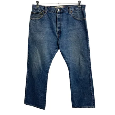 【中古】【古着】 メキシコ製 Levi's 517 デニムパンツ W36 ブルー リーバイス ジップアップ 紙パッチ ブーツカット アメカジ デニム ジーンズ 2607-85