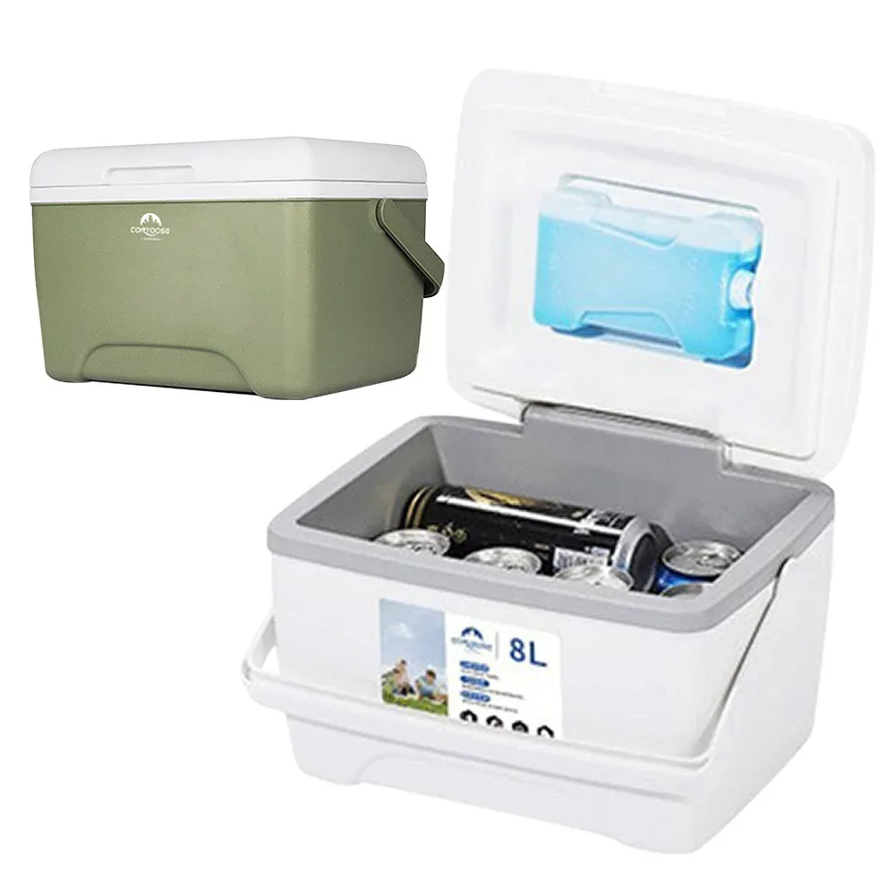 8L クーラーボックス 小型 ハード 保冷ボックス クーラーBOX クーラーバッグ 保冷バッグ レジャー 海水浴 バーベキュー BBQ 釣り アウトドア 海 山 ◇KT-BWX001-8L