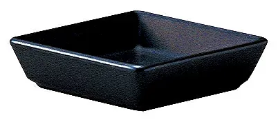 スクエアー マットブラック 8cm醤油皿 14930099 KOYO HOTEL&RESTAURANT TABLEWARE vol.25