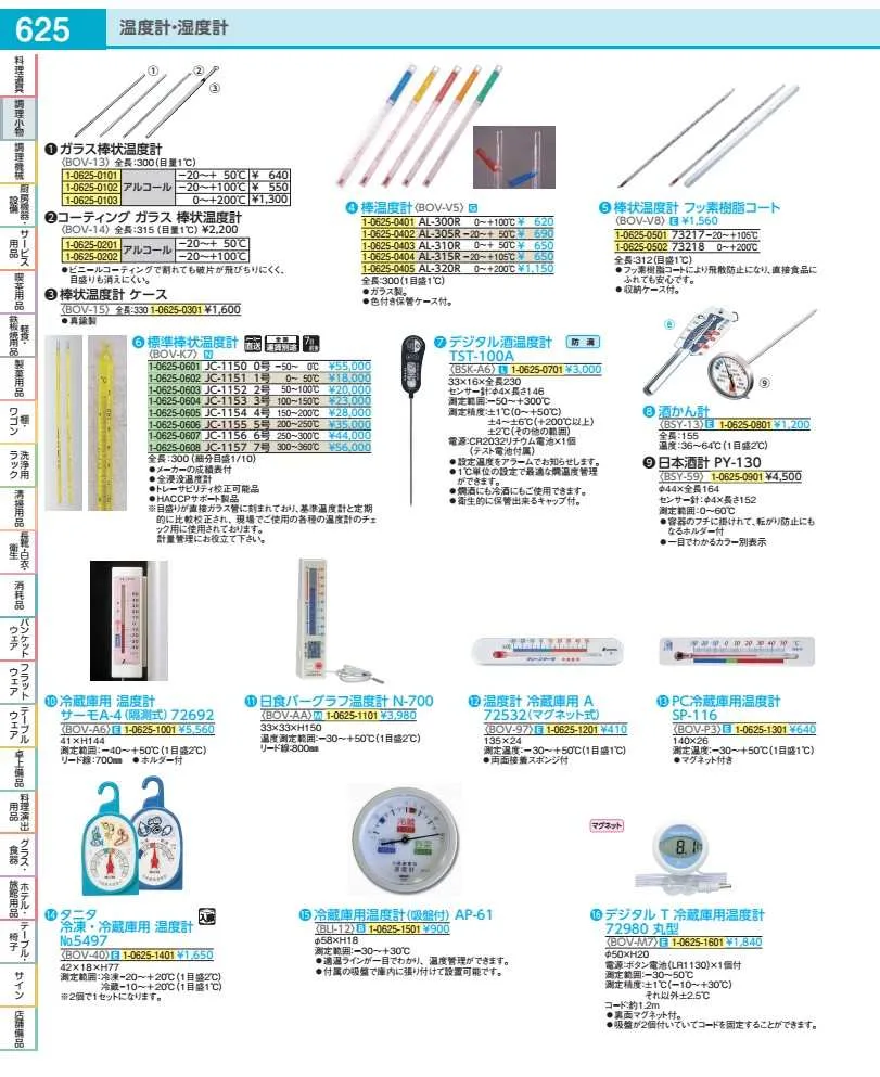 標準棒状温度計 JC−1154 4号 150〜200℃ BOVK705