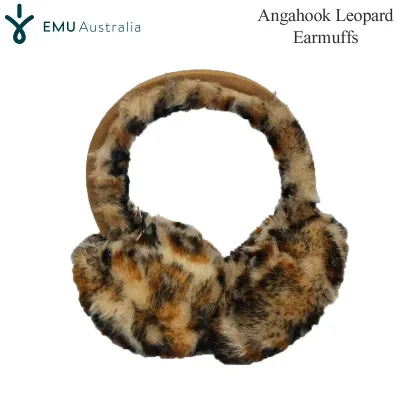 EMU Australia エミュ オーストラリア ムートン 耳あて レディース Angahook Leopard Earmuffs アンガフック レオパード イヤーマフ W7021 2025AW 2511wann【返品交換・ラッピング不可】