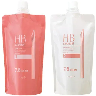 【HB ストレート 7.8 クリーム 1剤/2剤セット】 各400g