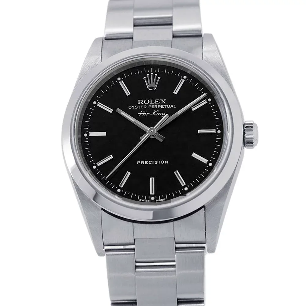 ロレックス エアキング Y番 14000M ROLEX 腕時計 ウォッチ 黒文字盤 中古 【返品保証】 ロレックス エアキング ROLEX ロレックス 中古