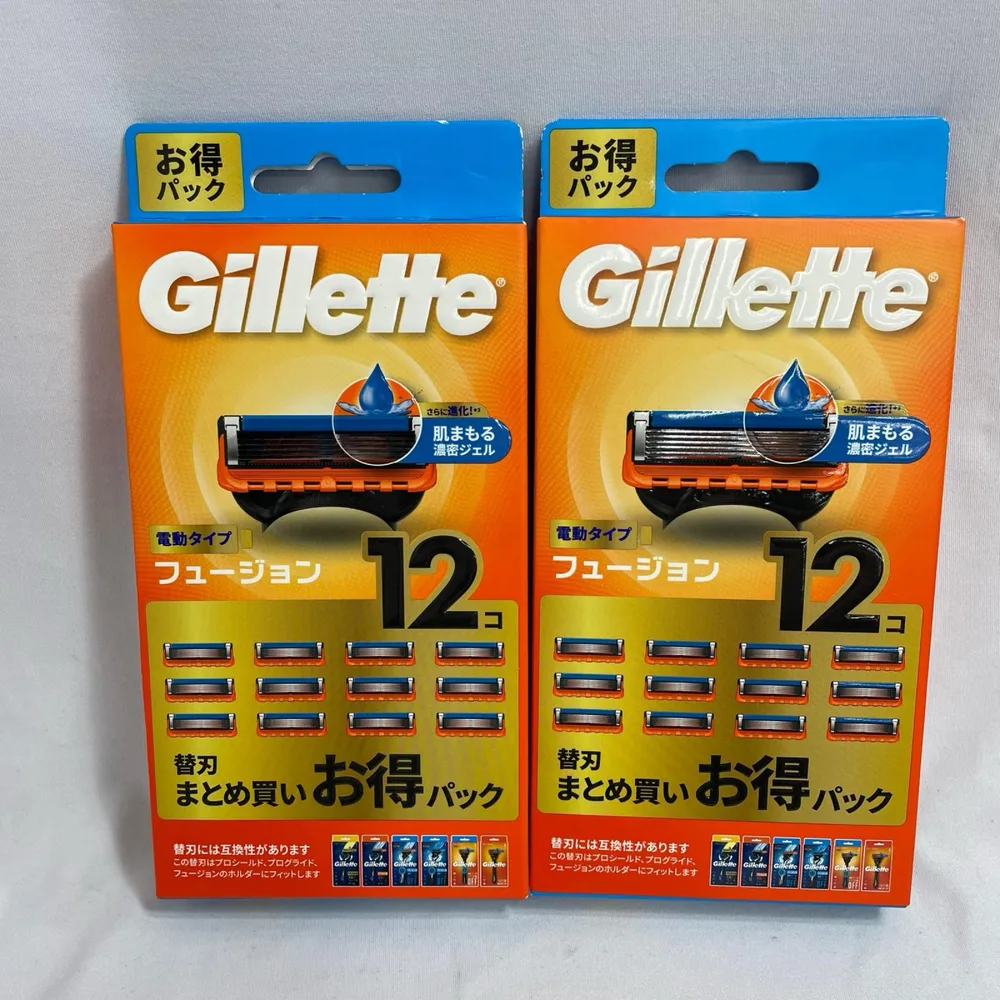 【未使用】 P&Gジャパン合同会社 Gillette フュージョン 電動タイプ 替刃12コ お得セット【中古】