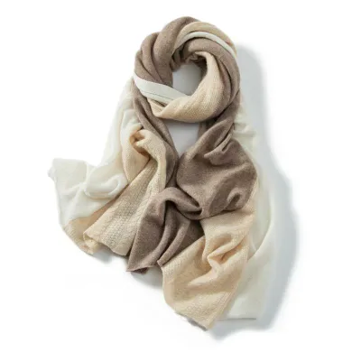 Muffler Ladies Women's Cashmere Stole Shawl Snood Neck Warmer Openwork Switching Long Large Cold Protection Warm Soft Everyday Use Office Casual Autumn/Winter