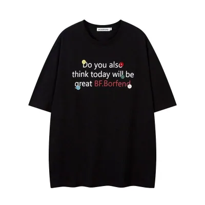 Tシャツ 男女兼用 アメリカンストリート カジュアル レタープリント ゆったり 半袖 クルーネック 綿100% 普段使い 快適 夏物