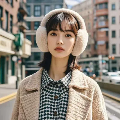 イヤーマフ レディース 男女兼用 かわいい もこもこ フェイクファー ボア 冬 秋冬 防寒 保温 折りたたみ式 携帯 コンパクト アウトドア 普段使い 耳当て
