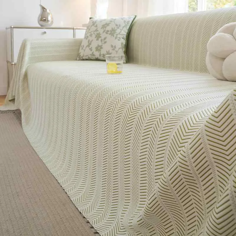 Sofa cover, cool to the touch, herringbone pattern, non-slip, washable, sofa sheet, multi-cover, sofa mat, cool, heat protection, Scandinavian style, dustproof, stain resistant, scratch resistant, all seasons, rectangular, 1 seater, 2 seater, 3 seater