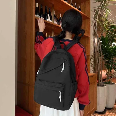 リュックサック レディース 大容量 A4対応 13インチPC収納 軽量 ナイロン 撥水 通学 通勤 旅行 カジュアル 無地 パステルカラー