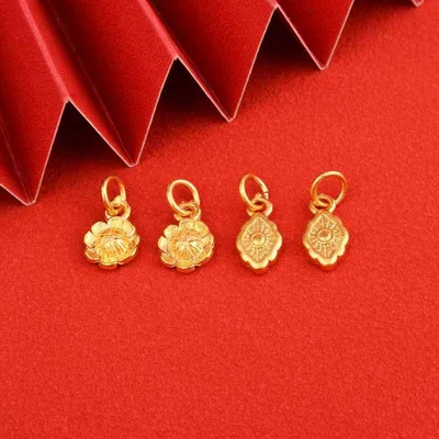 ペンダントトップ アクセサリーパーツ レディース 真鍮 フラワー 花 ゴールドメッキ チャーム ハンドメイド ネックレス ブレスレット 手芸 DIY 素材