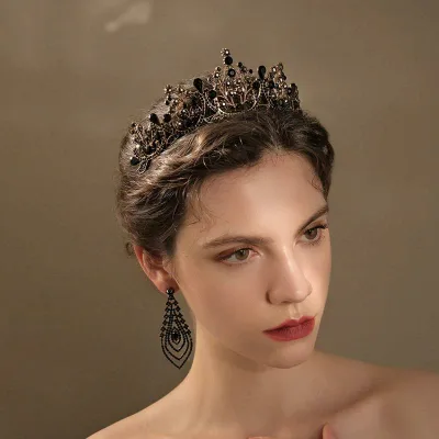Headband Women's Bridal Wedding Tiara Hair Accessory Baroque Rhinestone Crown Glitter Alloy Crown Silver Hair Ornament Wedding Ceremony Reception Pre-Photo Party Invitation Formal