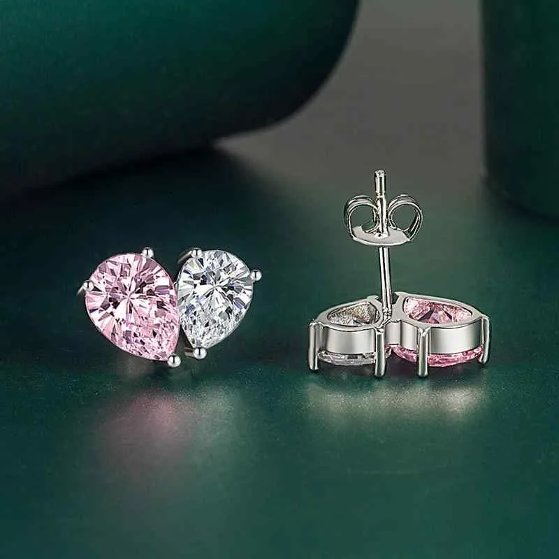 ピアス レディース ハート ピンク ジルコニア カラービジュー 軟骨ピアス 小ぶり かわいい 韓国風 上品 大人 デイリー オフィス