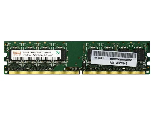 30R5121 IBM 512MB PC2-5300U DDR2-667 1.8V 240pin hynix HYMP564U64CP8-C4【中古】