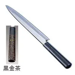 歌舞伎調 和庖丁 忠舟 柳刃 33cm 黒金茶 ATD0110