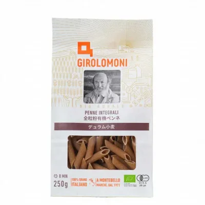 創健社 ジロロモーニ 全粒粉デュラム小麦 有機ペンネ 250g