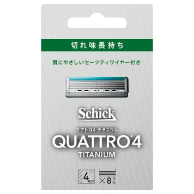 シック クアトロ4 チタニウム 替刃 8個入