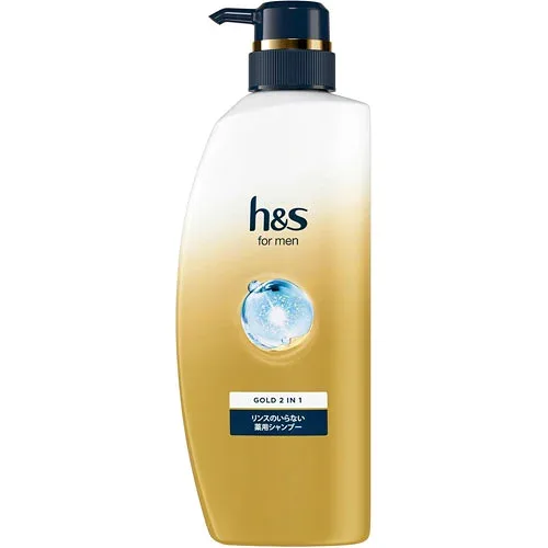 P&G h&s for men エイチアンドエス フォーメン ゴールド 2IN1 薬用 シャンプー ポンプ 350ml