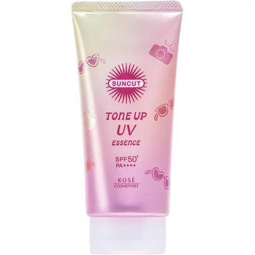 コーセー サンカットR トーンアップ UV エッセンス ローズピンク 80g