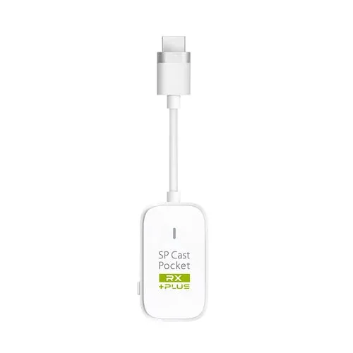プリンストン PRINCETON ワイヤレスHDMI AirPlay / Miracast 受信機能対応 受信機 ( 親機 ) 単品 ホワイト SC-POCKETPLUS-RX