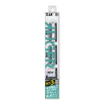 貝印カミソリ AUGER オーガー 替刃スリムパック 3個入 000GA0172