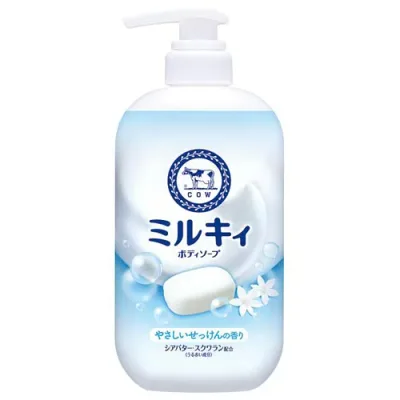 牛乳石鹸 ミルキィボディソープ やさしいせっけんの香り ポンプ 500ml