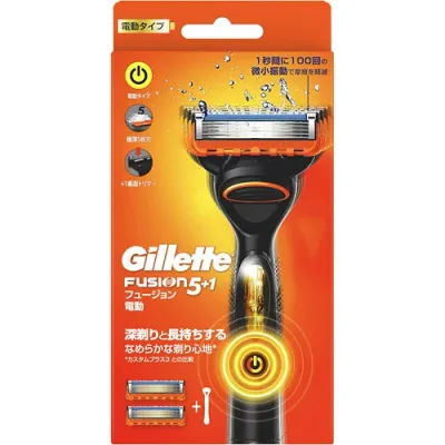 P&G ジレット フュージョン パワー 電動タイプ ホルダー + 替刃2個入