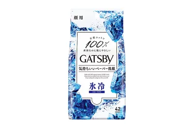 【合算3300円以上で注文可能】ギャツビー(GATSBY) フェイシャルペーパー アイスタイプ <徳用タイプ> 42枚入