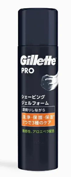 【合算3300円以上で注文可能】Gillette PRO シェービングジェルフォーム 195g