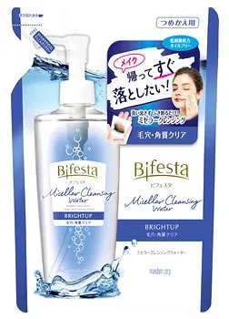 マンダム ビフェスタ ミセラークレンジングウォーター ブライトアップ つめかえ用 (360mL) 詰め替え用 メイク落とし 化粧水