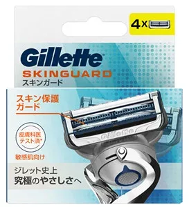 P&G ジレット スキンガード マニュアル 替刃 (4個) 髭剃り カミソリ替刃 【P&G】
