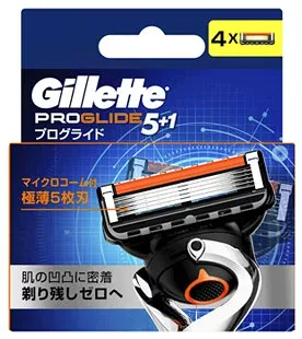 P&G ジレット プログライド マニュアル 替刃 (4個) 髭剃り カミソリ替刃 【P&G】