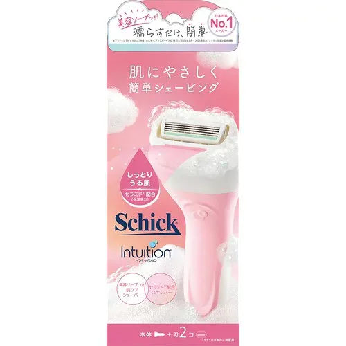 シック イントゥイション しっとり肌 ホルダー (1セット) 女性用カミソリ Schick