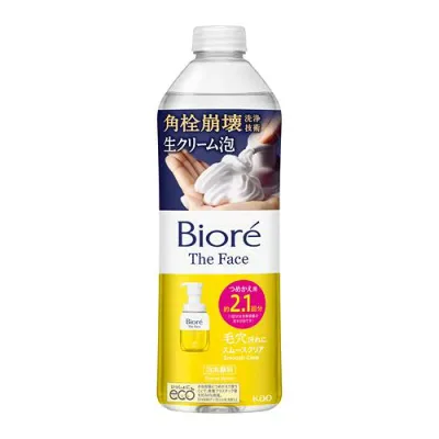 花王 ビオレ ザフェイス 泡洗顔料 スムースクリア つめかえ用 (340mL) 詰め替え用 洗顔フォーム