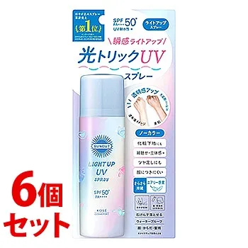 《セット販売》 コーセーコスメポート サンカット ライトアップUV スプレー N SPF50+ PA++++ (60g)×6個セット 日焼け止めスプレー 【smtb-s】