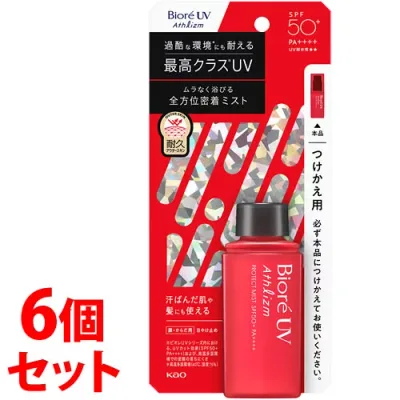 《セット販売》 花王 ビオレUV アスリズム プロテクトミスト つけかえ用 (70mL)×6個セット 付け替え用 SPF50+ PA++++ 日焼け止め 髪 顔・からだ用 【smtb-s】