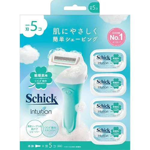 シック イントゥイション 敏感肌 コンボパック(本体+刃5コ) 女性用カミソリ Schick